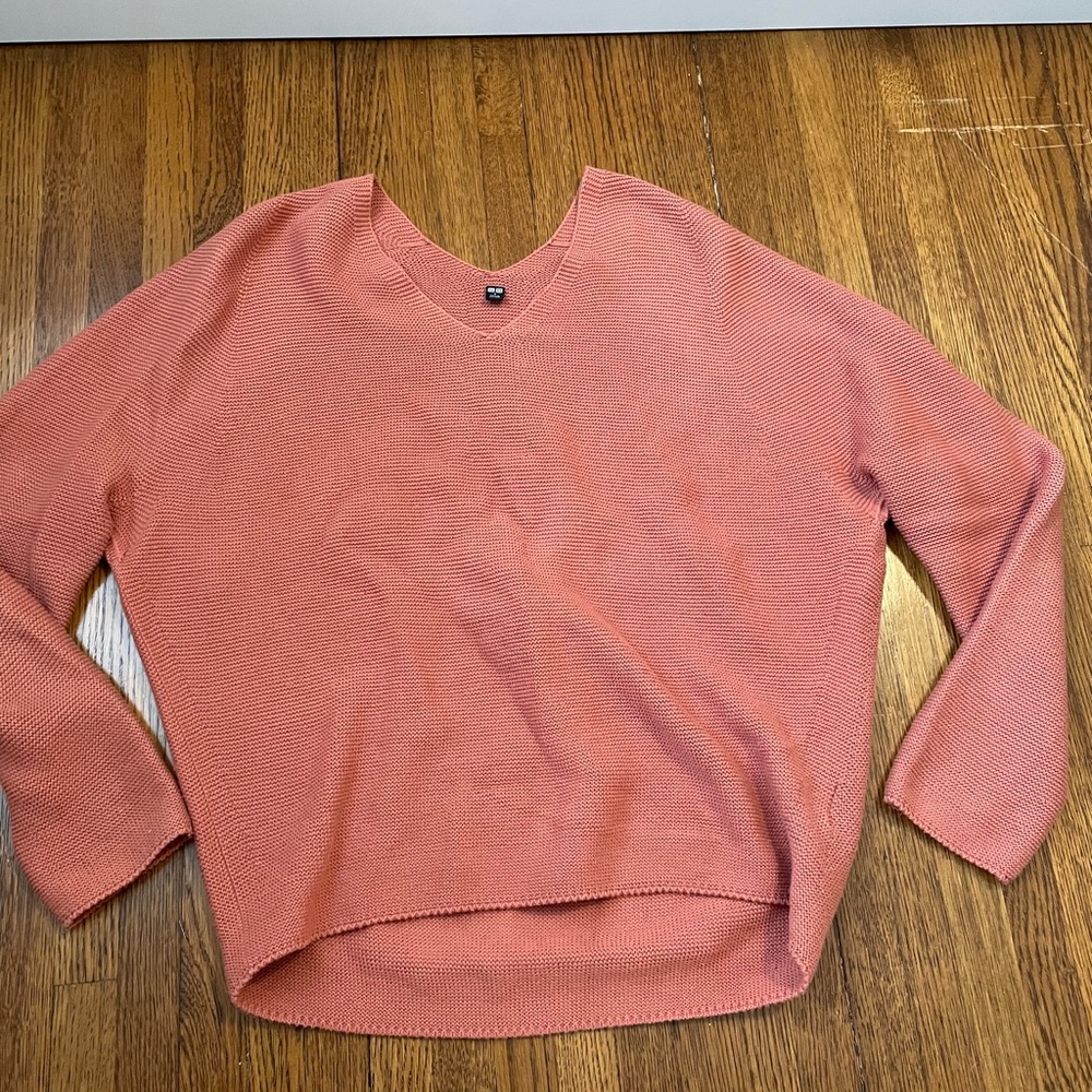 Uniqlo pink sweater.